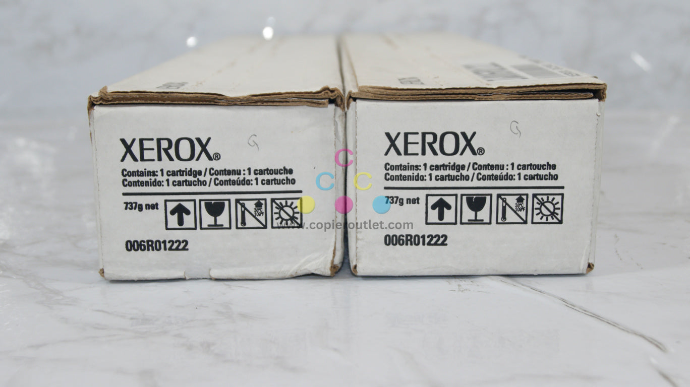 2 New OEM Xerox DC 240,250,260,252,WC 7655,7755,7765 Cyan Toners 006R01222