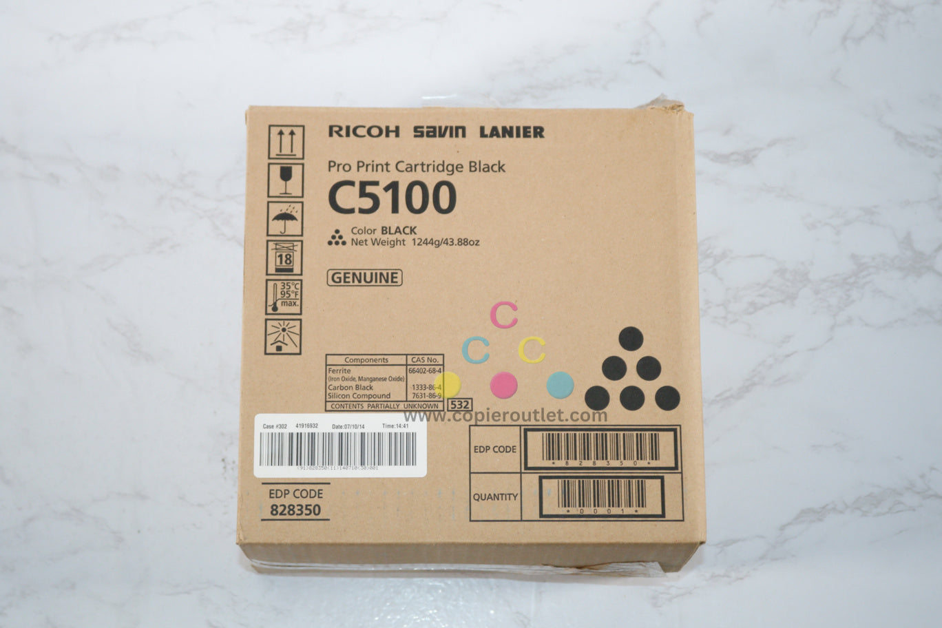 Open - Previously Installed OEM Ricoh C5100s, C5110s, C5100 Black Toner 828350