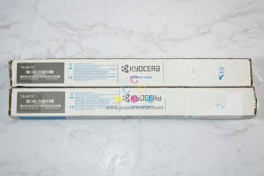 2 OEM Kyocera TASKalfa 3554ci Cyan Toner Cartridges TK-8377C, TK8377C