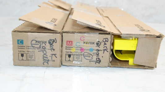 3 Open Genuine Xerox PrimeLink C9065, C9070 CMY 006R01735,36,37