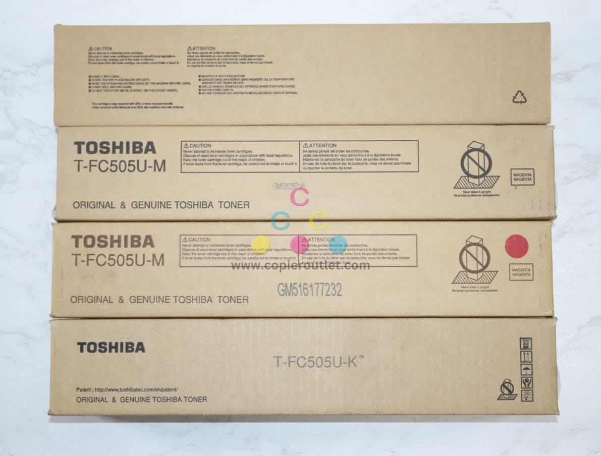 4 OEM Toshiba EStudio 2505AC/5005AC CMMK Toner T-FC505U-C,FC505U-M,FC505U-K