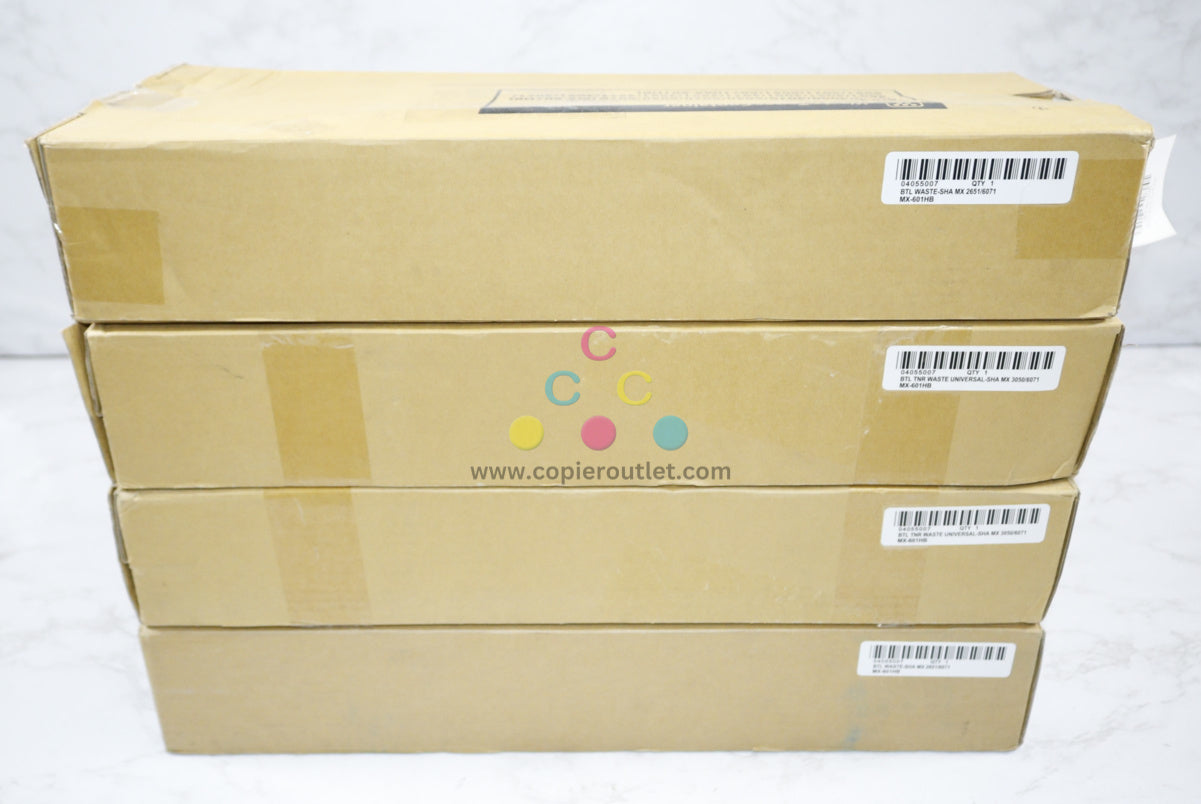 4 Compatible Sharp MX-2651,MX-3051, MX-3071 Waste Toner Containers MX-601HB