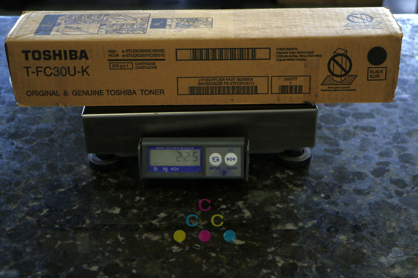 No Seal Toshiba T-FC30U CYKK Toner Cartridges e-STUDIO 2050C 2051C 2550C 2551C !