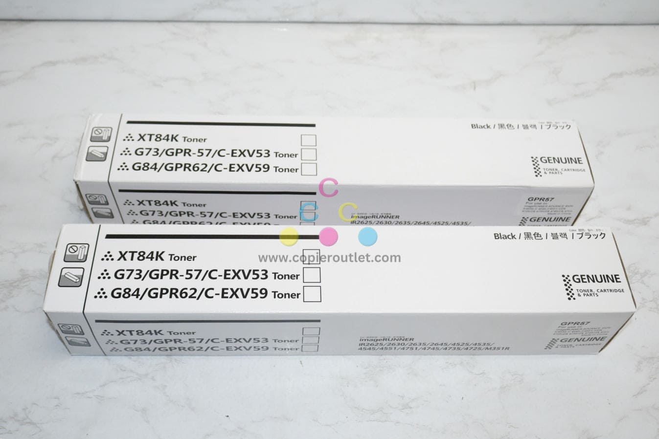 2 New Compatible Canon imageRUNNER 4525i III,4535i,4545i Black Toners GPR-57K Same Day Ship