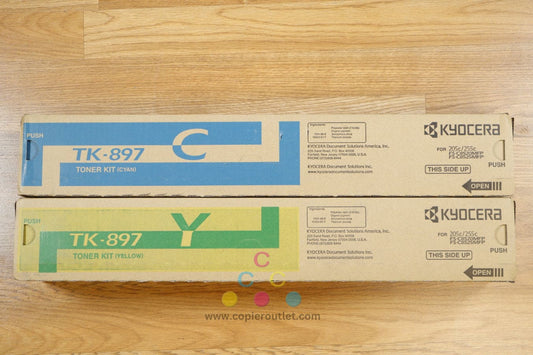 Kyocera TK-897 CY Toner Kits Kyocera FS-C8520MFP FS-C8525MFP TASKalfa 205c 255c