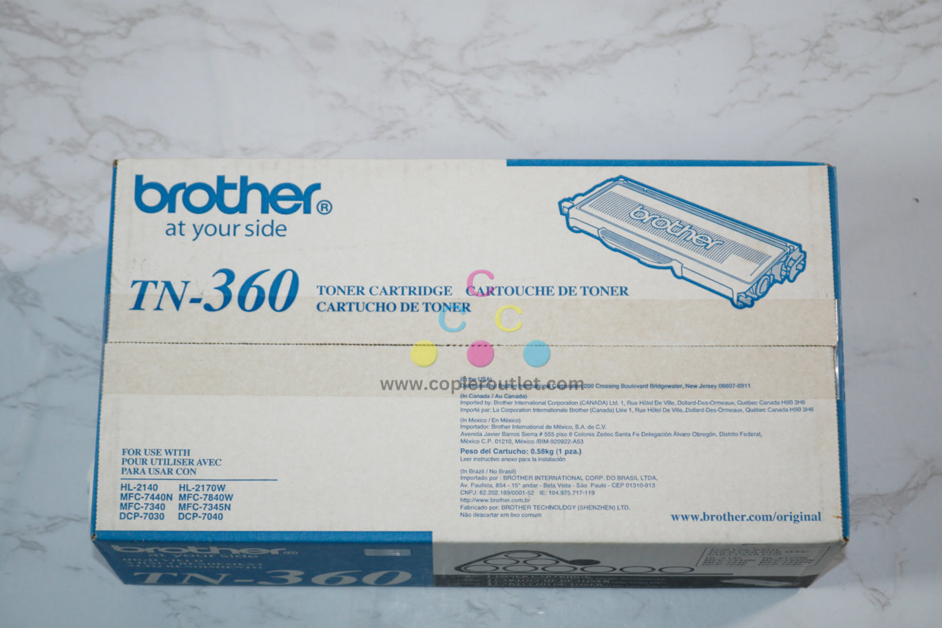 OEM Brother DCP-7030,DCP-7040,HL-2140 Black High-Yield Toner TN-360 / TN360