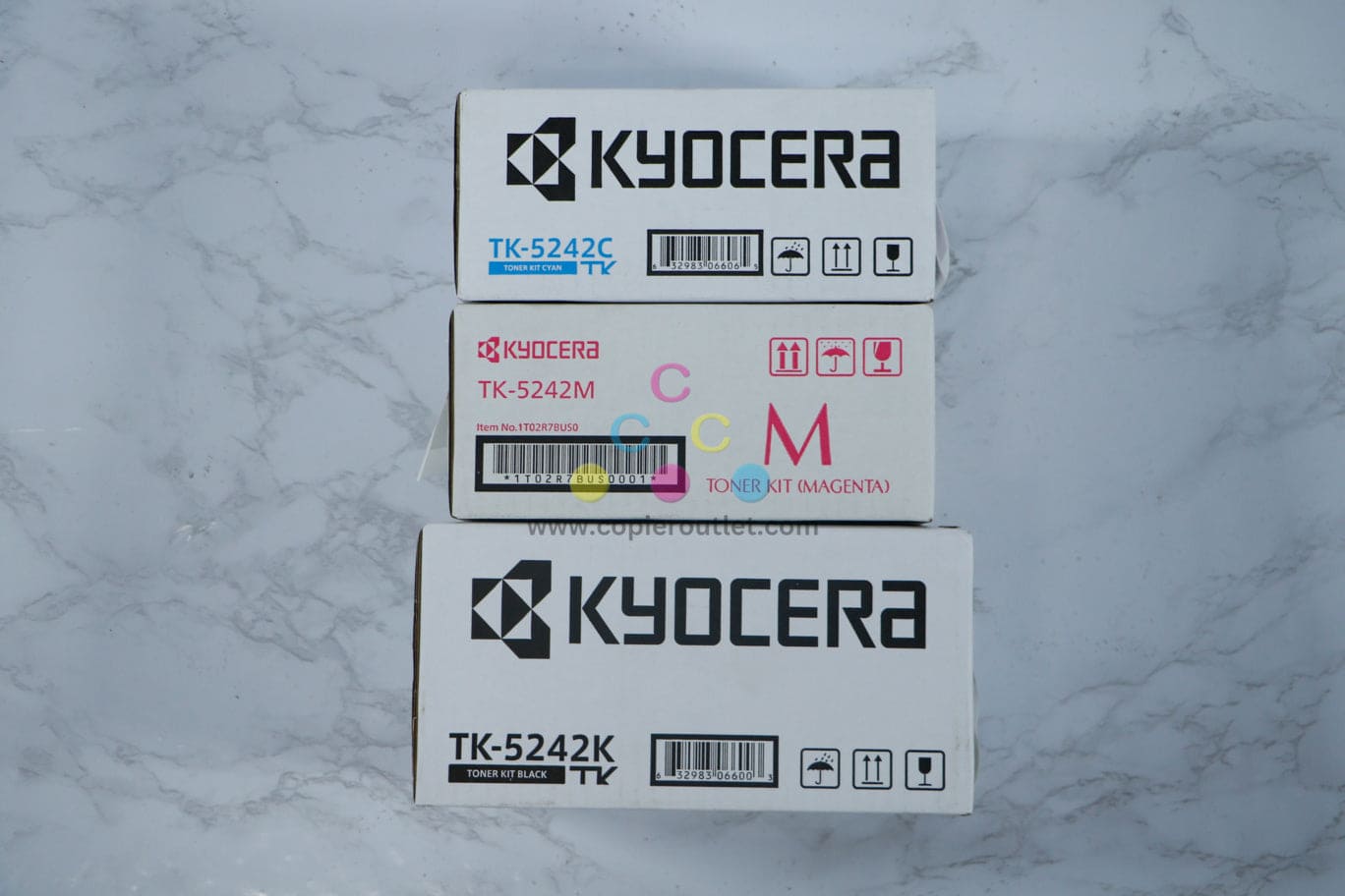 Genuine Kyocera TK-5242 CMK Toner Cartridges ECOSYS P5026cdn P5026cdw M5526cdw !!