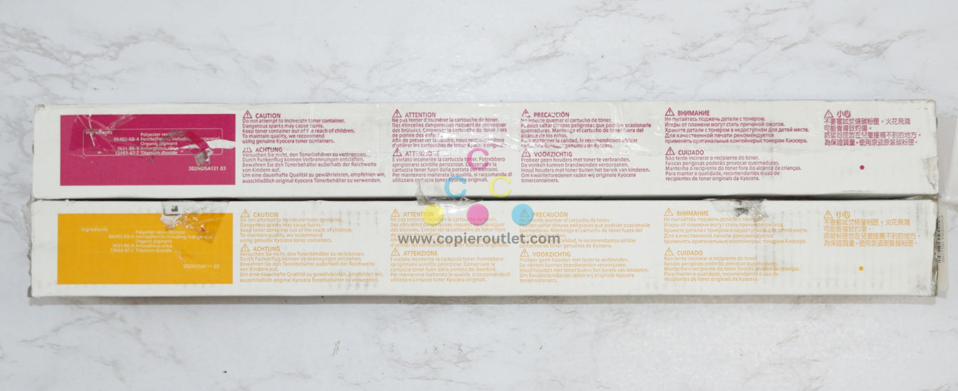 2 OEM Kyocera TASKalfa 5052ci,5053ci,6052ci,6053ci MY Toners TK-8517M, TK-8517Y