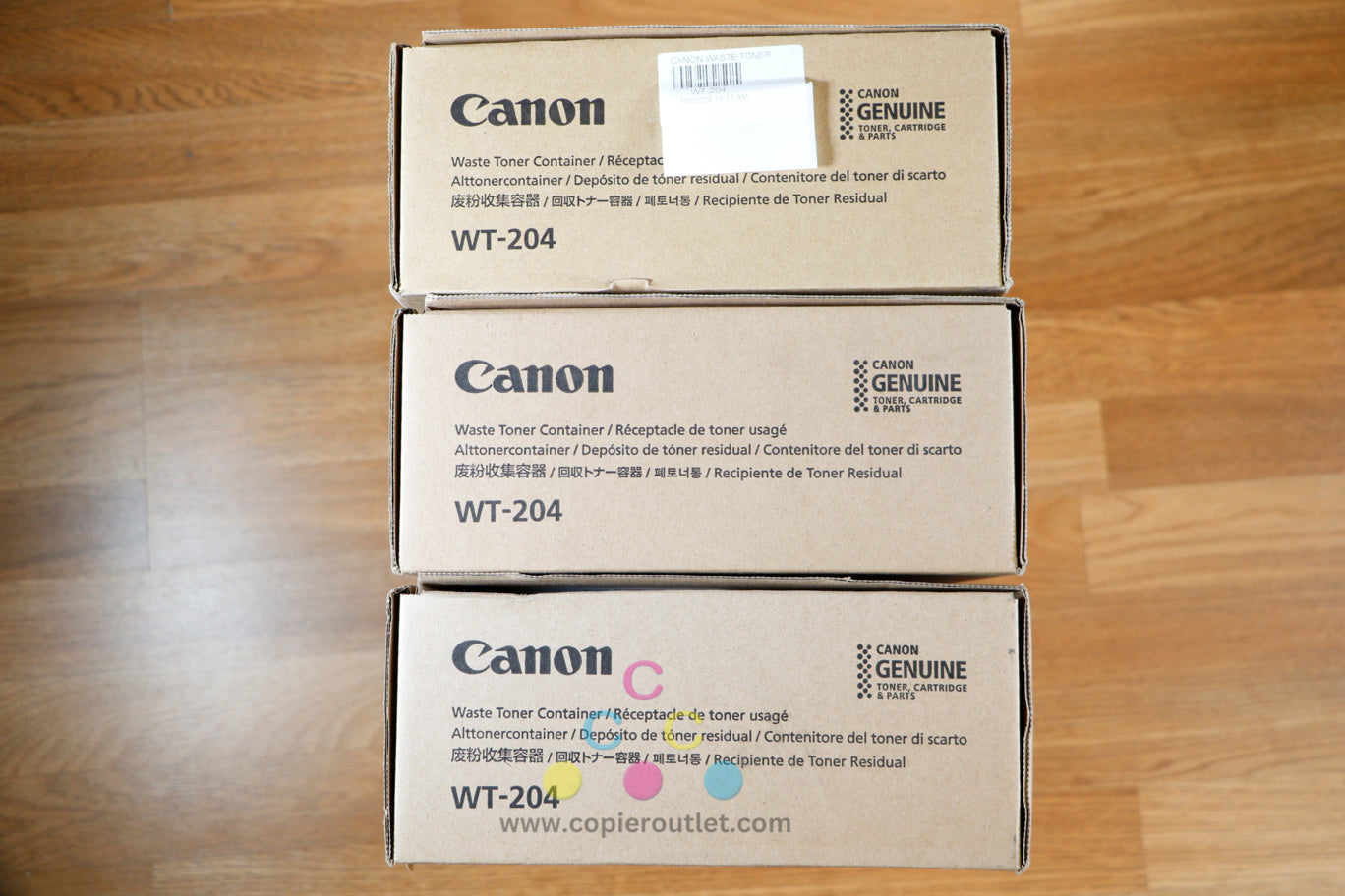 3 Canon WT-204 Waste Toner Bottle iR ADV C7055 C7065 C7580i C9065 PRO DX C7780i!