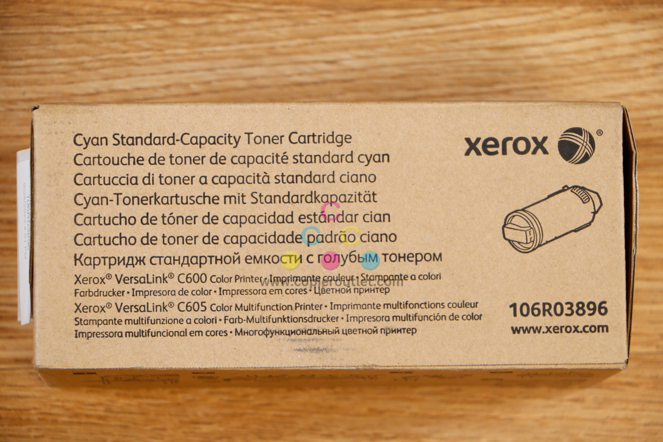 Genuine Xerox Cyan Standard Capacity Toner Cart Versalink C600 C605 106R03896 !!