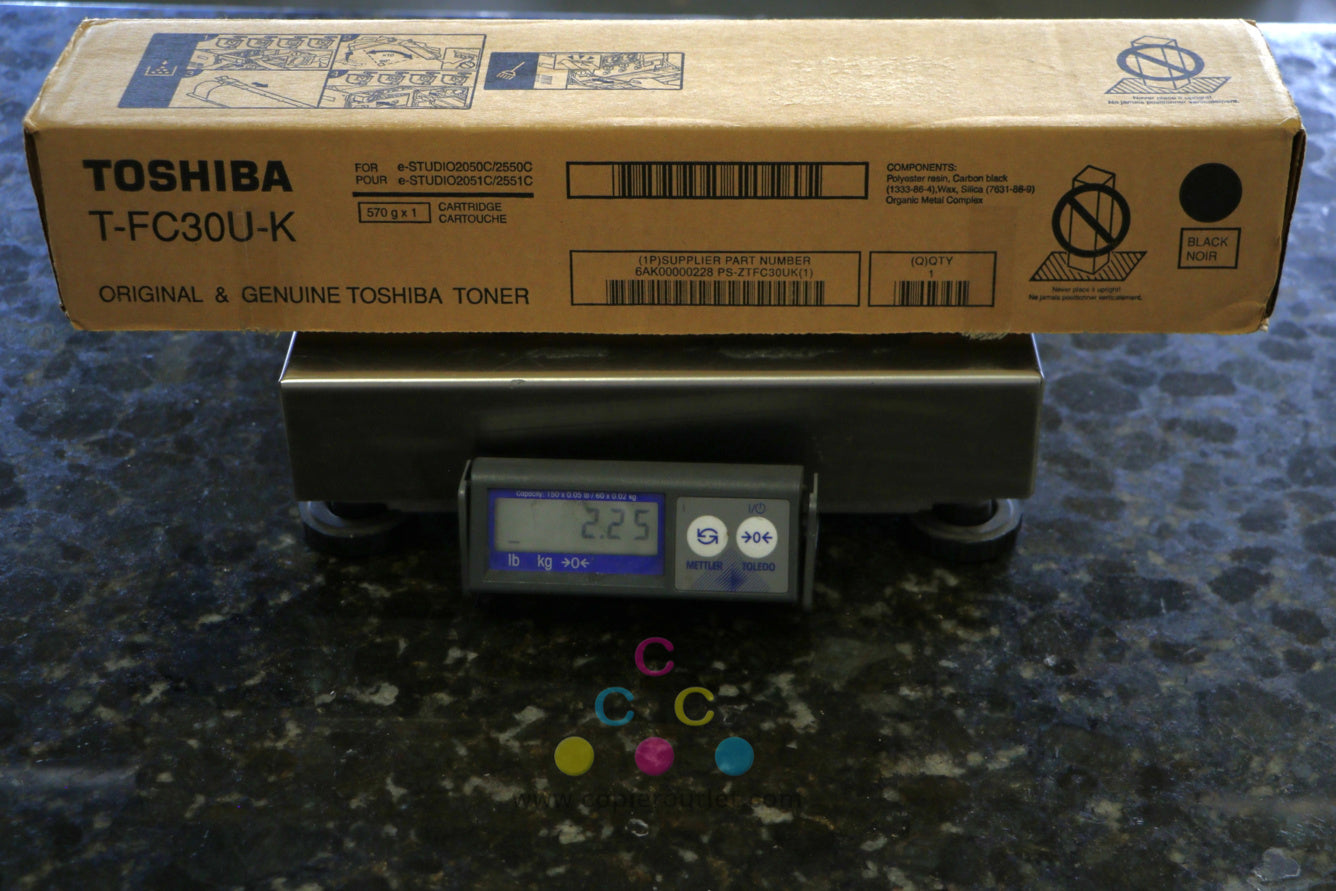 No Seal Toshiba T-FC30U CYKK Toner Cartridges e-STUDIO 2050C 2051C 2550C 2551C !