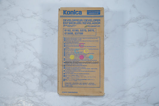 Konica Minolta 947-611 Black Developer For Konica 6192/6190/5370/5470/6190M/5370M