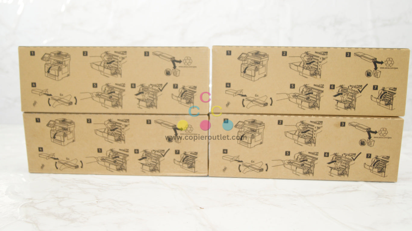 OEM Xerox WC6655,6655i High-Capacity CMYK Toner Set  106R02744/2745/2746/2747