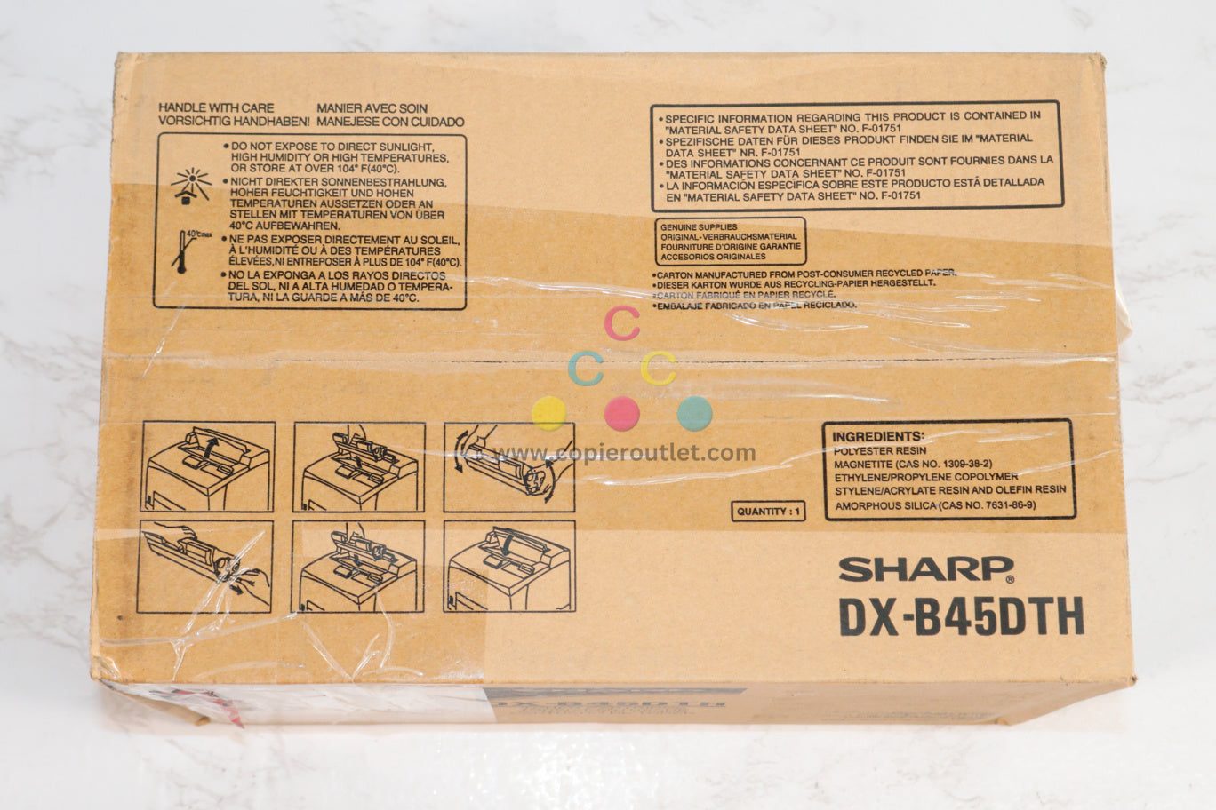 OEM Sharp DX-B450P Black Toner Cartridge DX-B45DTH Same Day Shipping!!