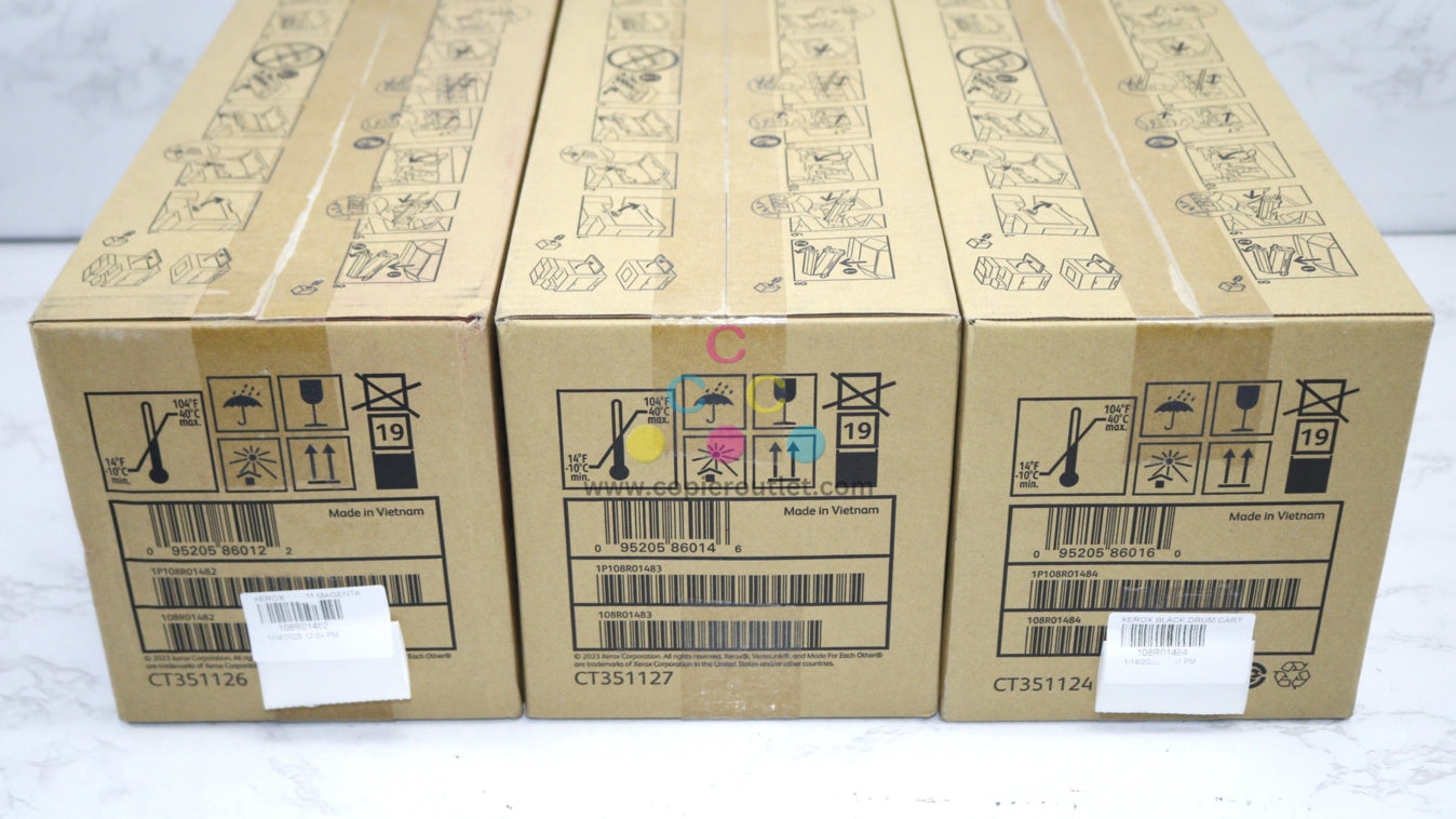 New OEM Xerox VersaLink C500,C505 MYK Drum Cartridge 108R01482,3,4 Same Day Ship