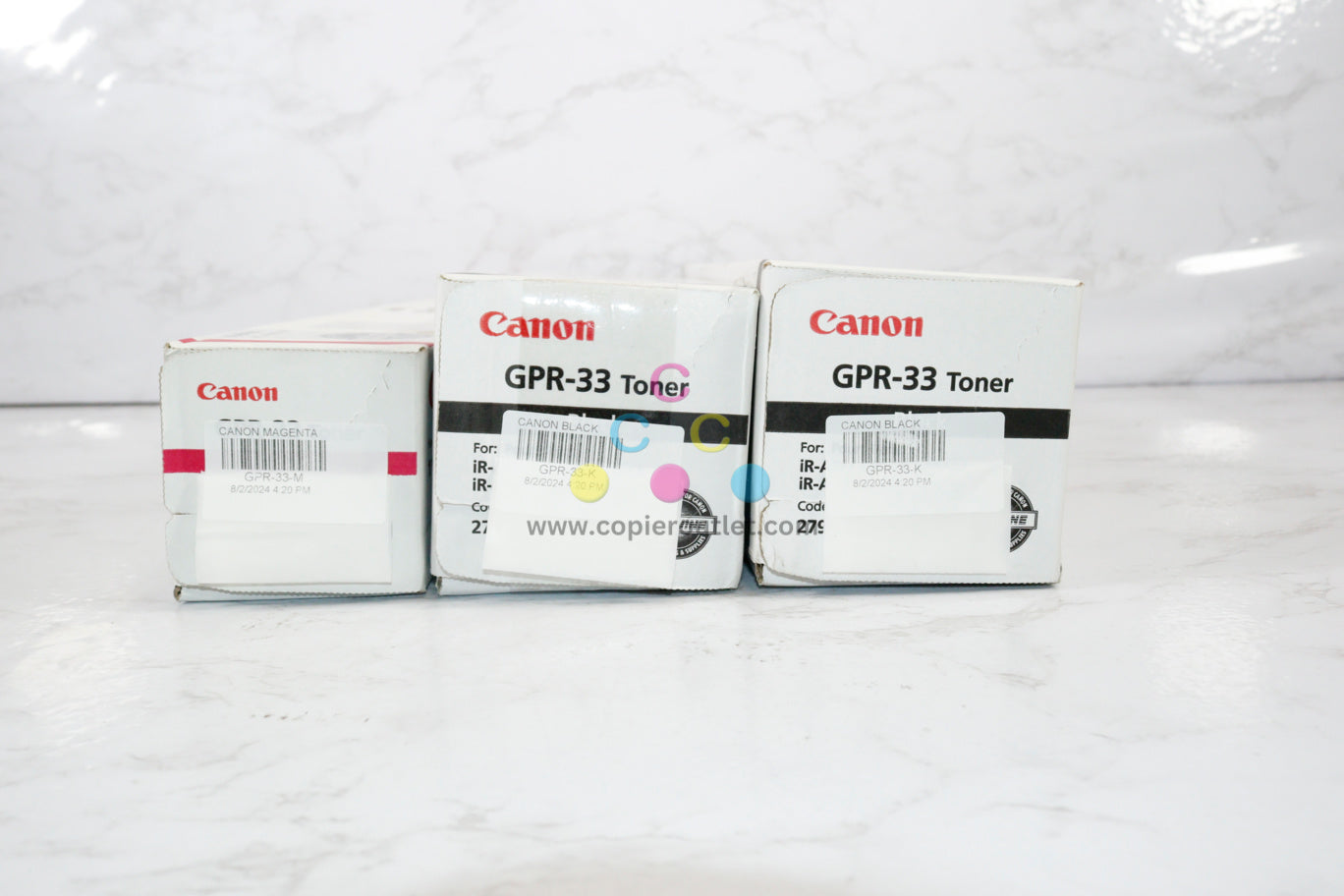 3 OEM Canon iRUNNER C7055,C7065,C7260,C7270 GPR-33 MKK Toner Cartridges