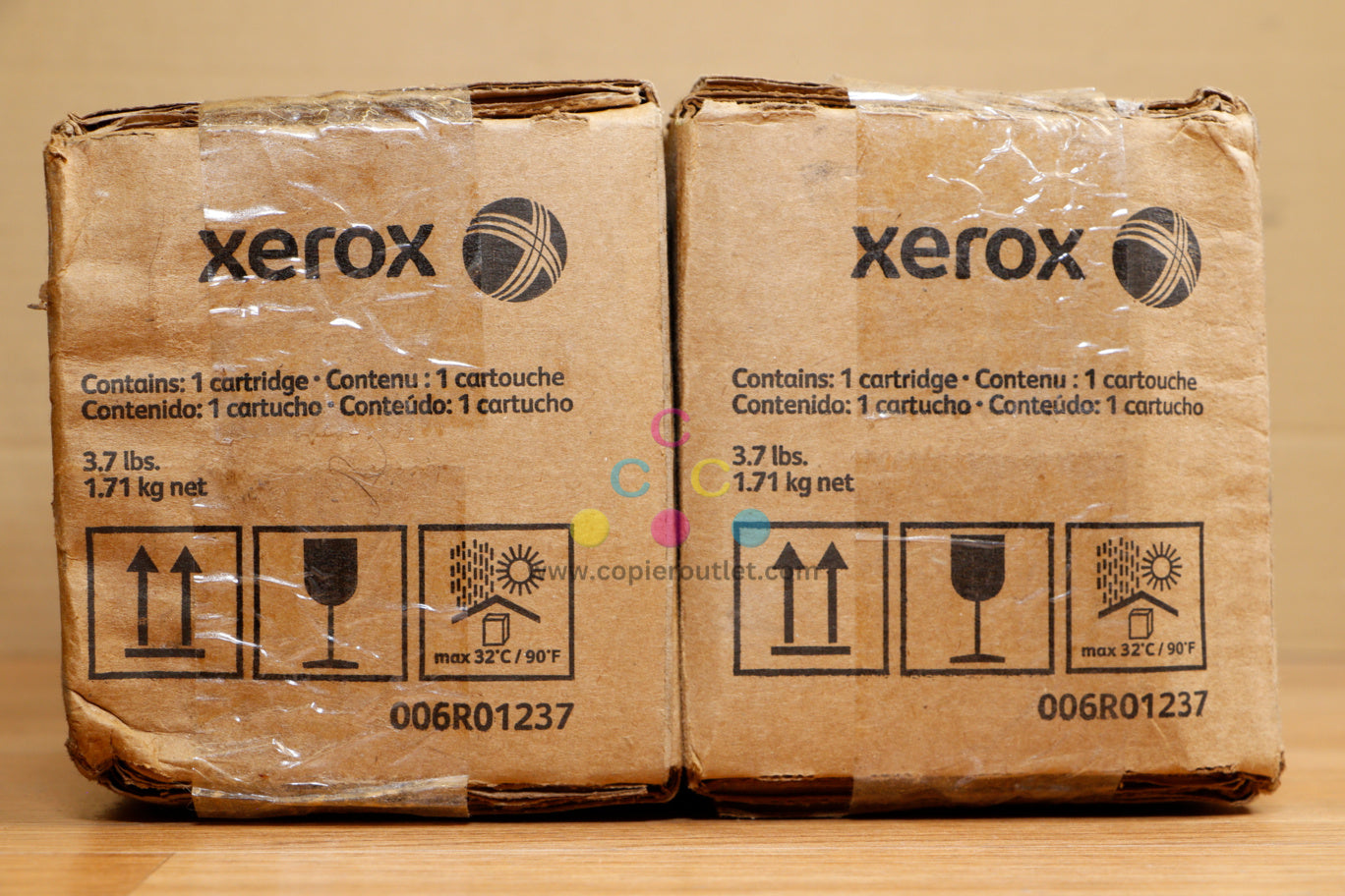 2 Genuine Xerox 006R01237 Black Toner Cartridges Xerox 4110 4112 4127 4590 4595!