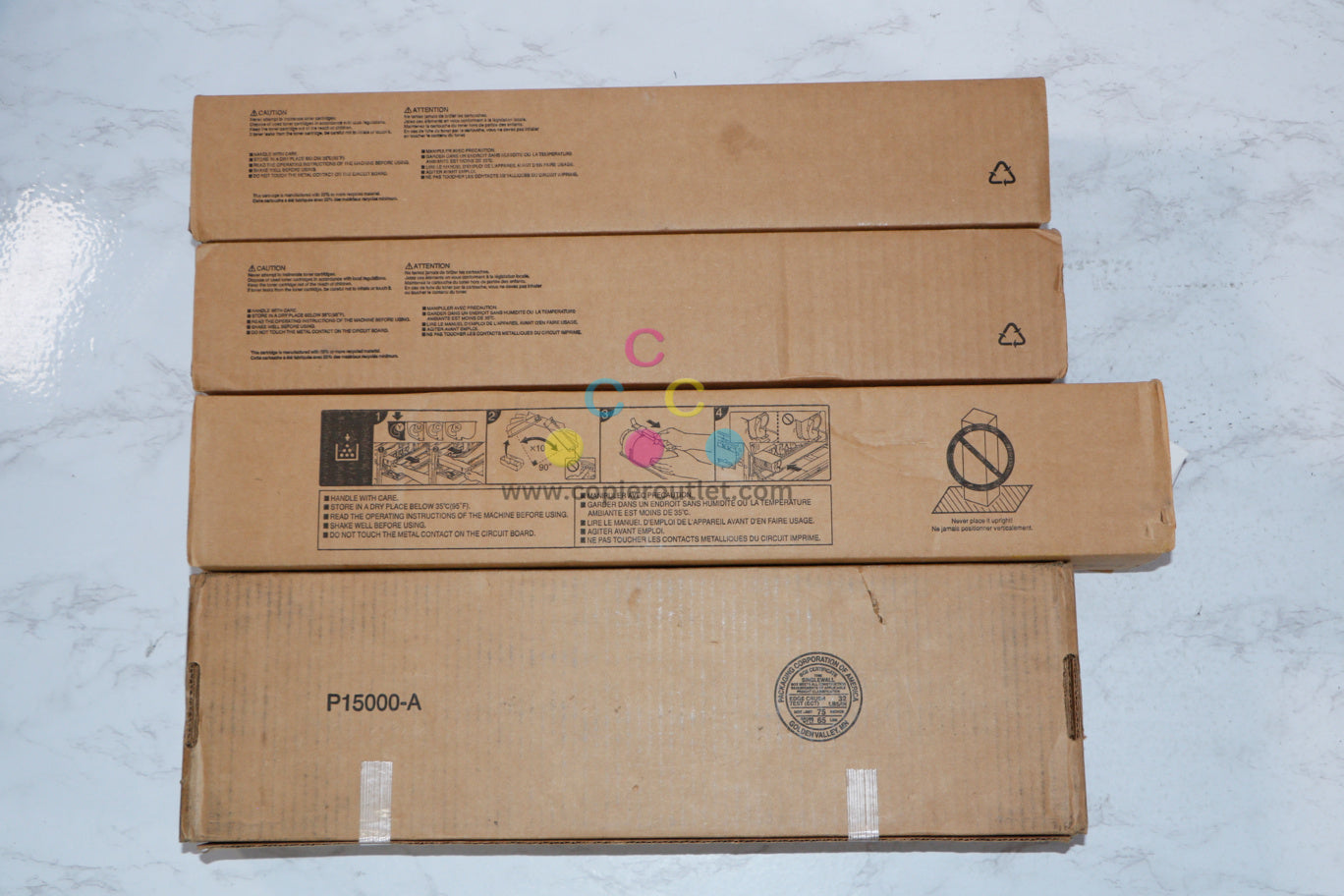 4 New OEM Toshiba eSTUDIO 5506AC,5508AC,6506AC,7506AC CMYK Toners T-FC556U