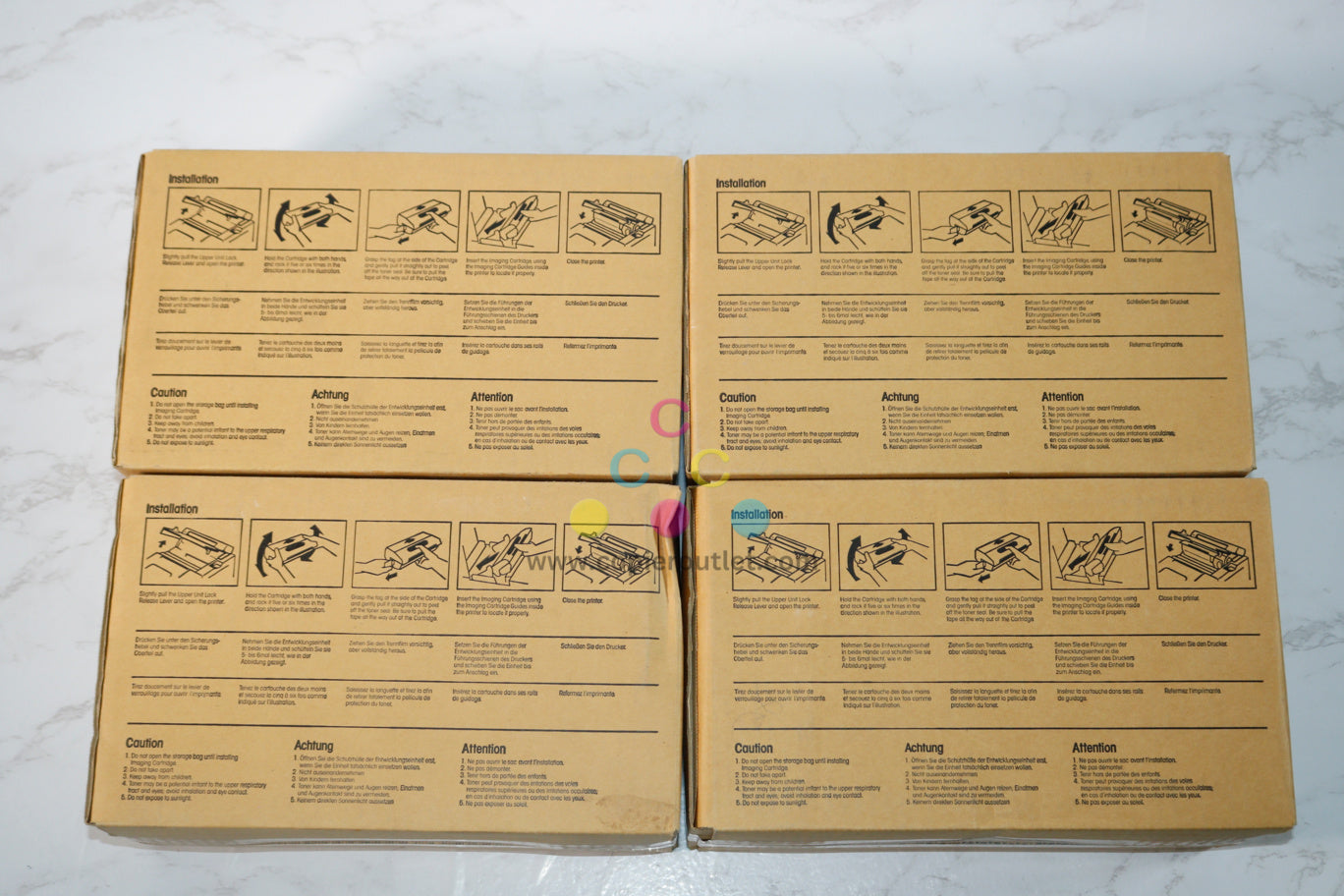 4 New OEM Konica Minoltafax 2300, 3700 Imaging Cartridges 0927-606, 0927606