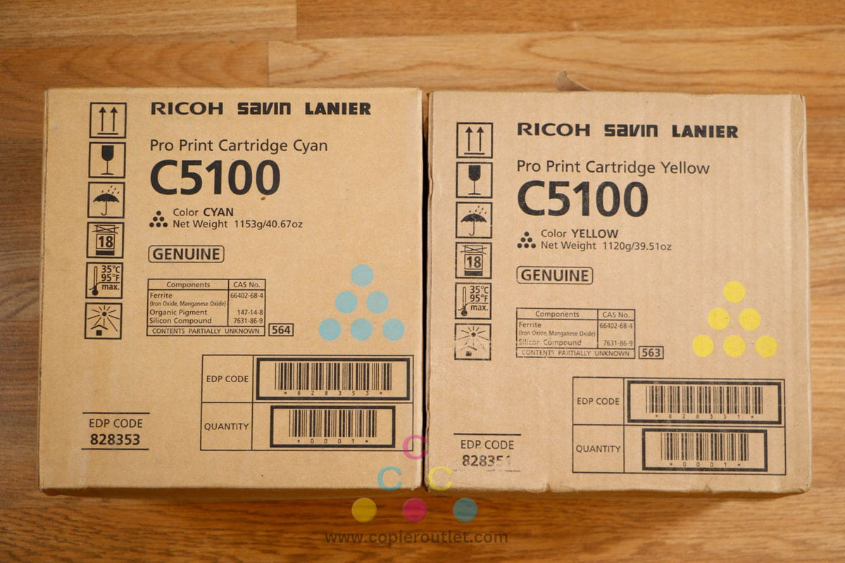 Genuine Ricoh Genuine Ricoh C5100 CY Toner Cartridge Ricoh Pro C5100s C5110s Same Da
