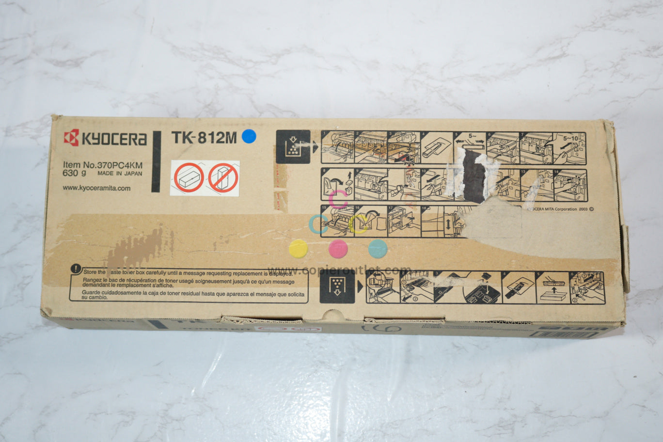 New OEM Kyocera FS-C8026N, KM-C2630D Magenta Toner Cartridge TK-812M ,TK812M