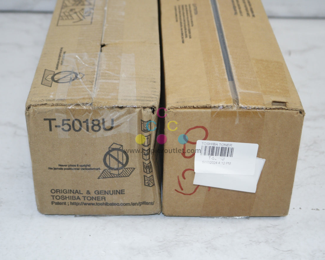 2 New OEM Toshiba e-STUDIO 2018A, 2518A, 3018A, Black Toner Cartridges T-5018U