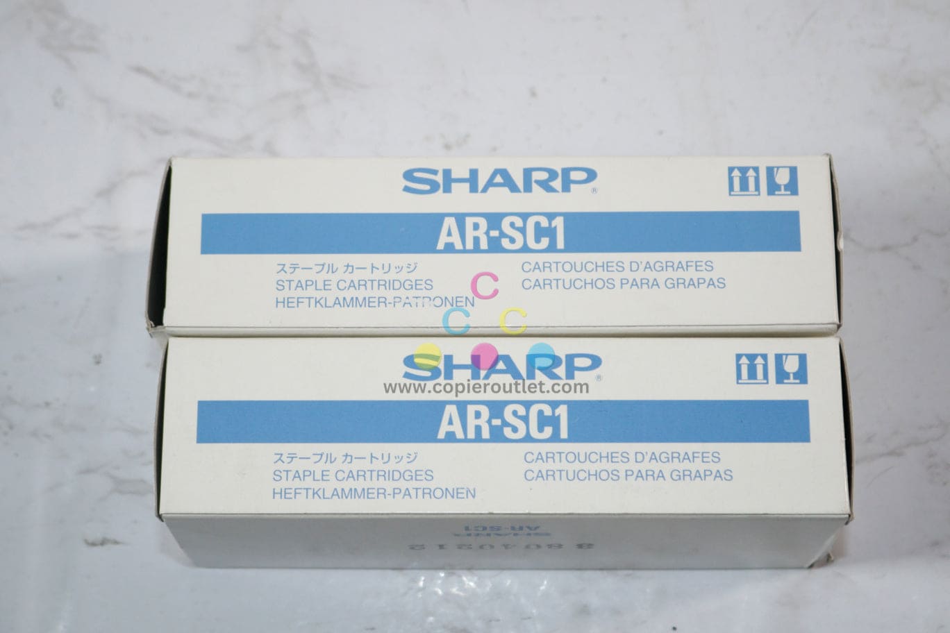 2 New OEM Sharp AR235,AR275,ARC160,ARC270 Staple Cartridges AR-SC1 / NO.300S