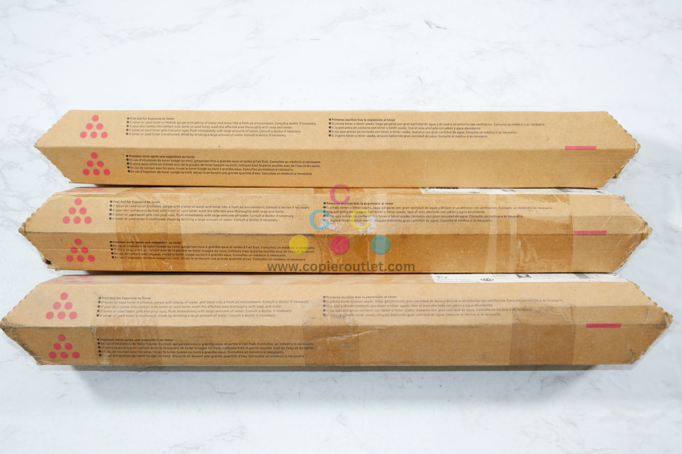 3 New OEM Lanier LD425c,LD430c,DSc530 Magenta Toner Cartridge 884976