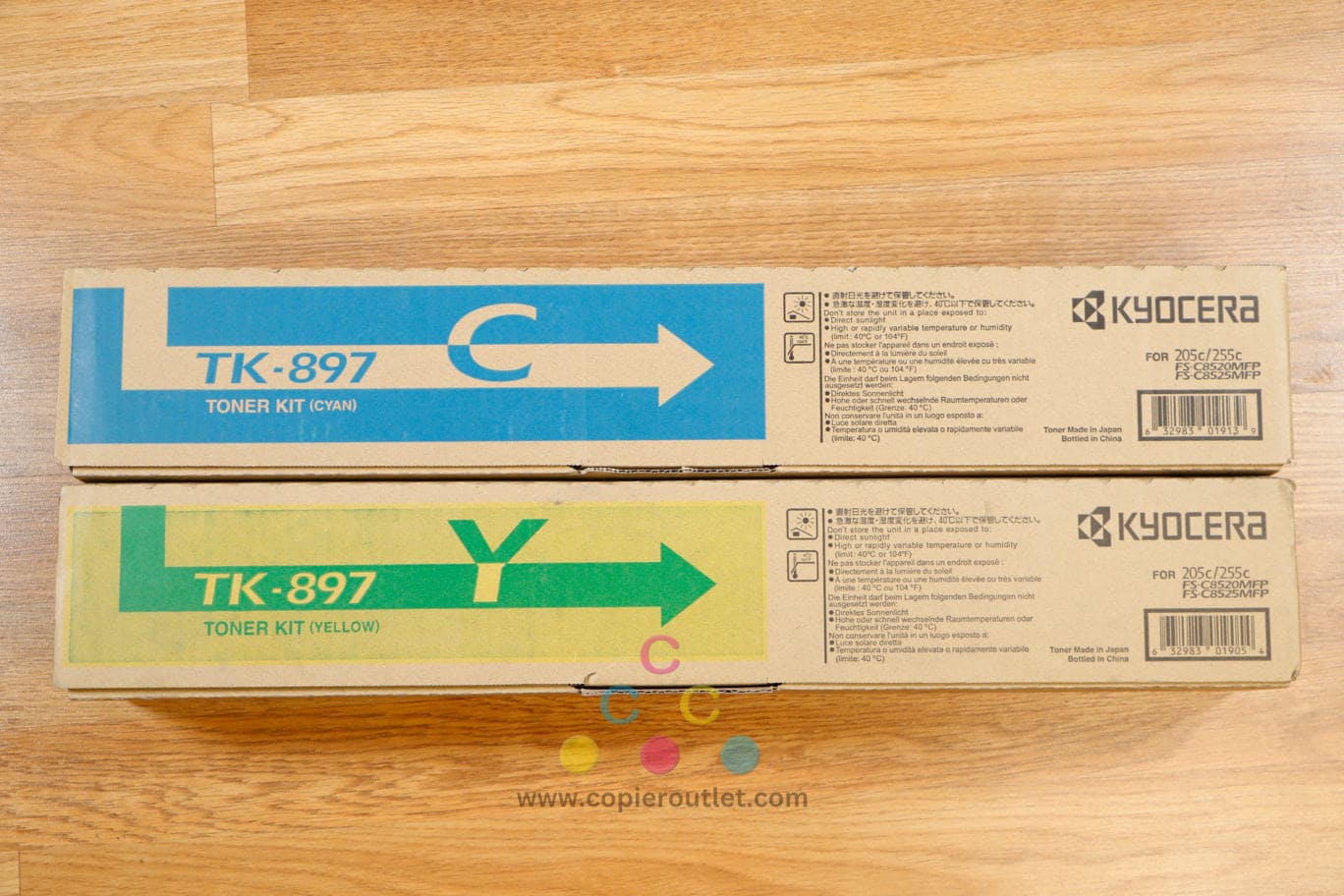 Kyocera TK-897 CY Toner Kits Kyocera FS-C8520MFP FS-C8525MFP TASKalfa 205c 255c