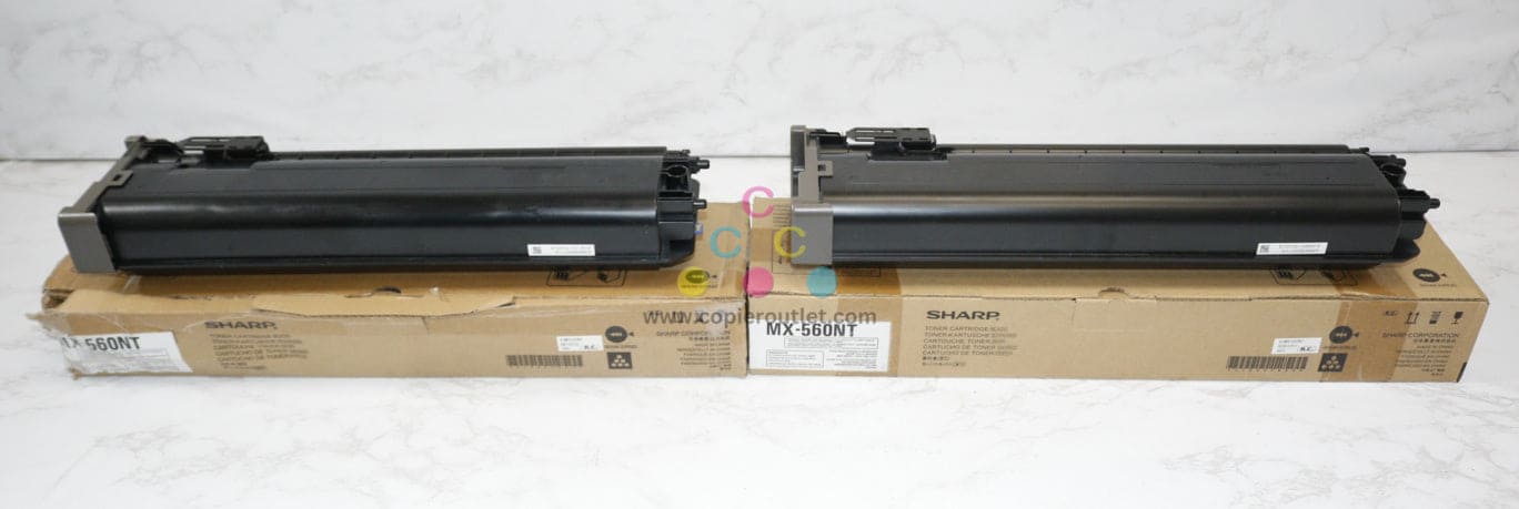 2 Open OEM Sharp MX-M2630,M2651,M3051 Black Toners MX-560NT Same Day Ship