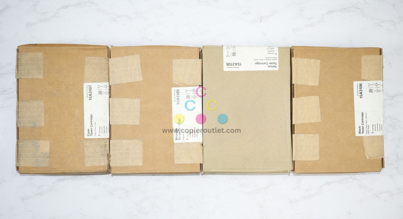 4 OEM Toshiba e-Studio 6CP CMYK 15A3106,15A3107,15A3108,15A3109 Same Day Ship