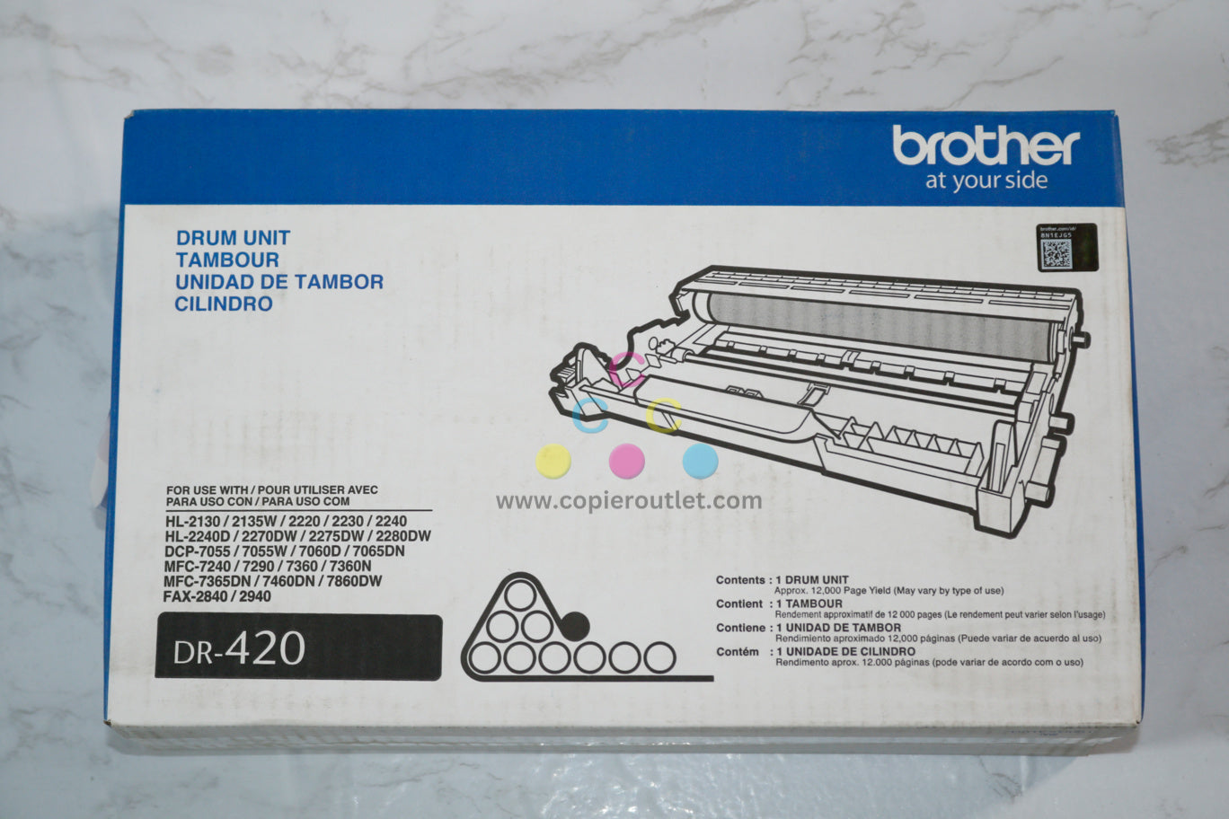 New OEM Brother DCP-7060D,MFC-7240,HL-2220 Drum Unit DR-420 (DR420)