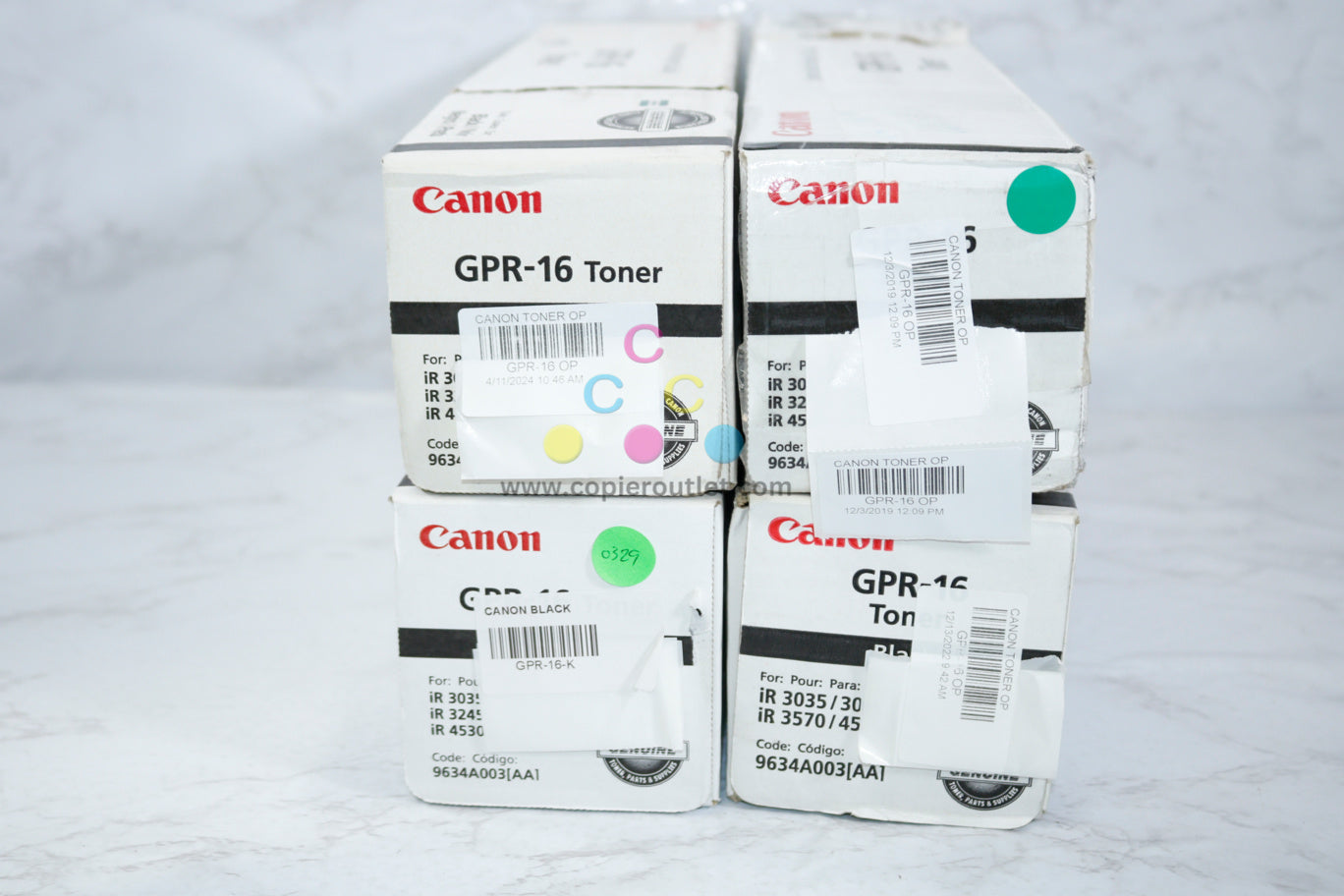 4 Open Box OEM Canon imageRUNNER 3035,3045,3235,3245,3530,3570 GPR-16 Toners