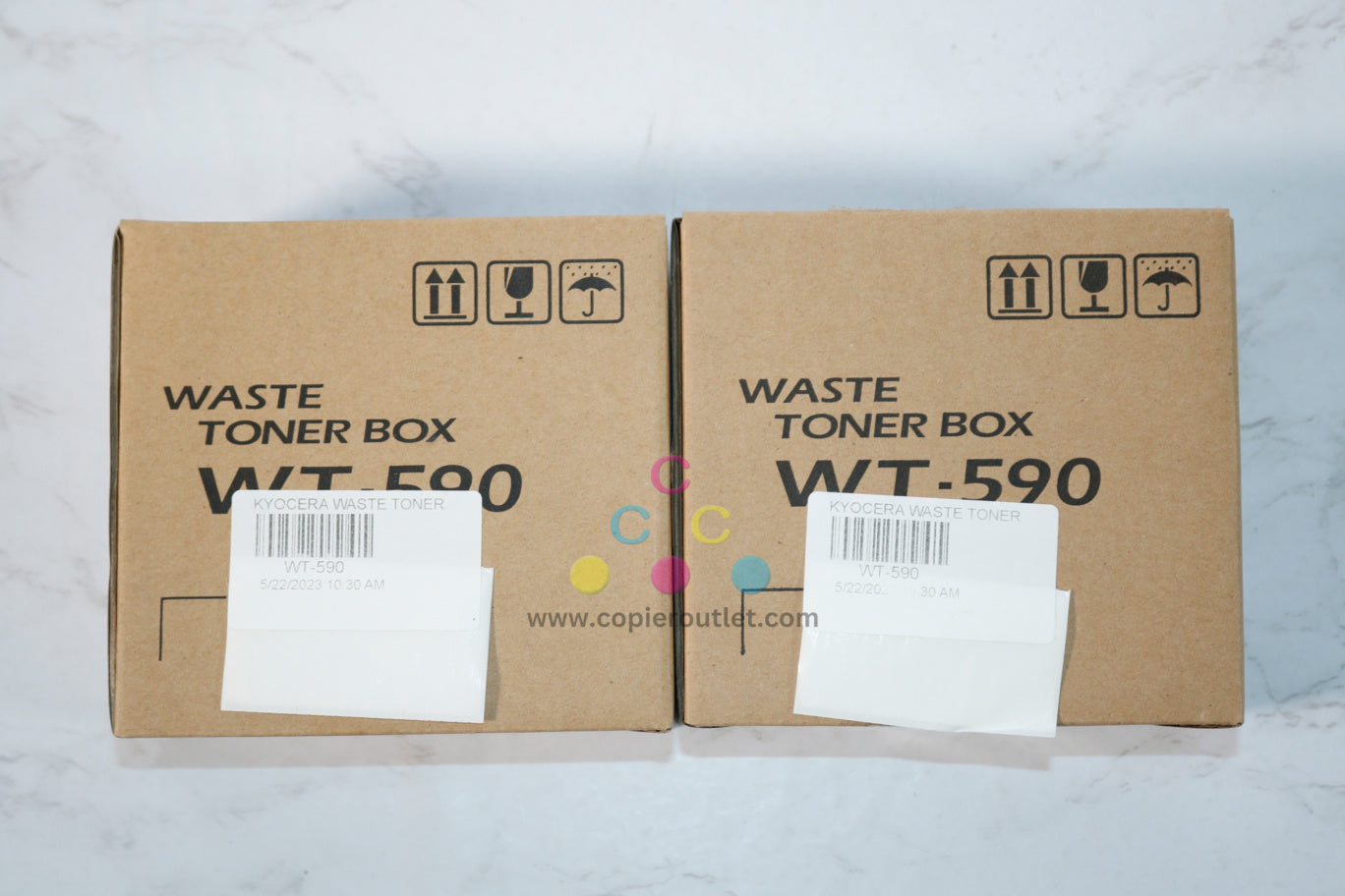 2 OEM Kyocera ECOSYS P6021cdn Waste Toner Boxes WT-590,WT590(302KV93110)