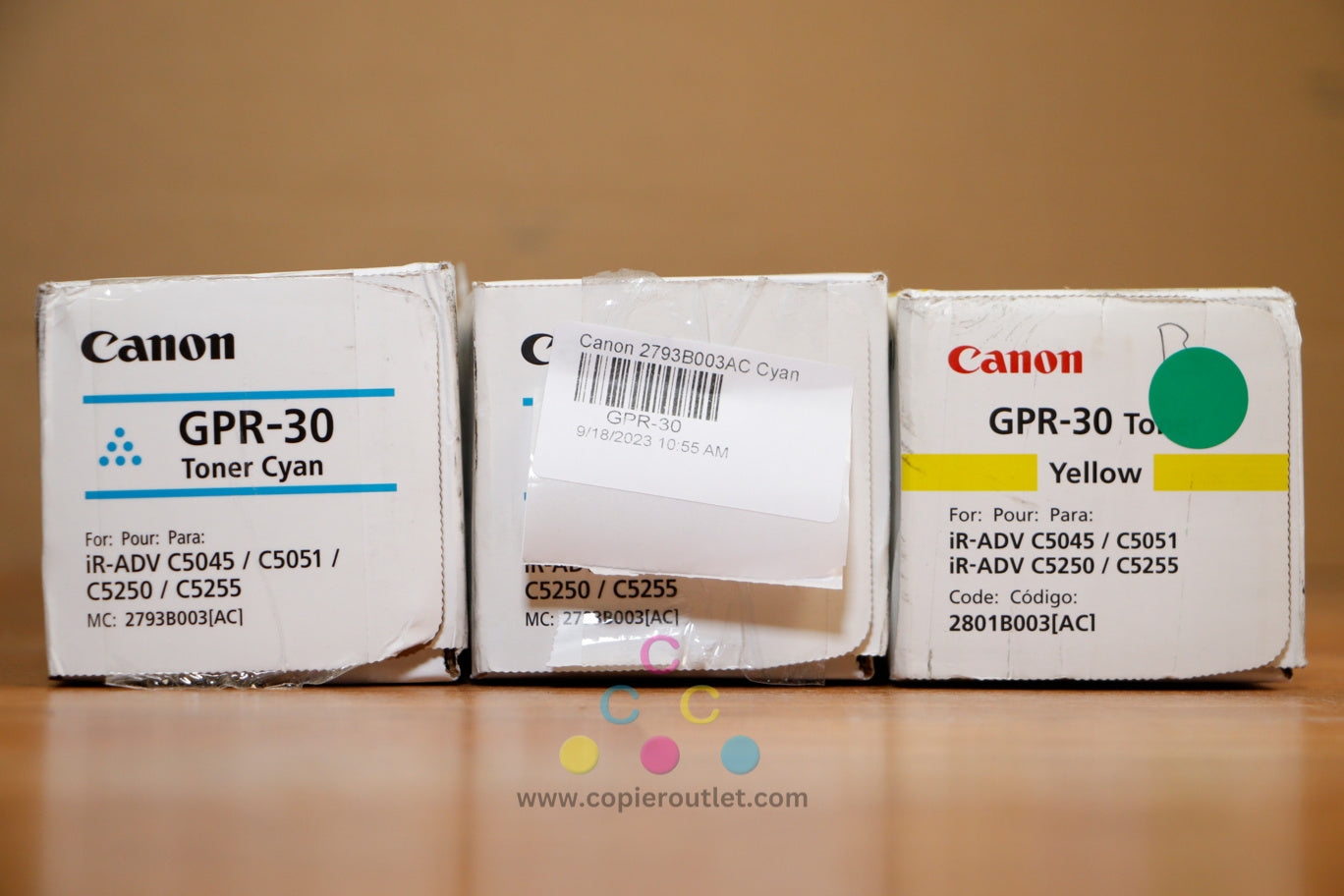 Cosmetic Canon GPR-30 CCY Toner Cartridges iRUN ADV C5045 C5051 C5255 Same Day!!