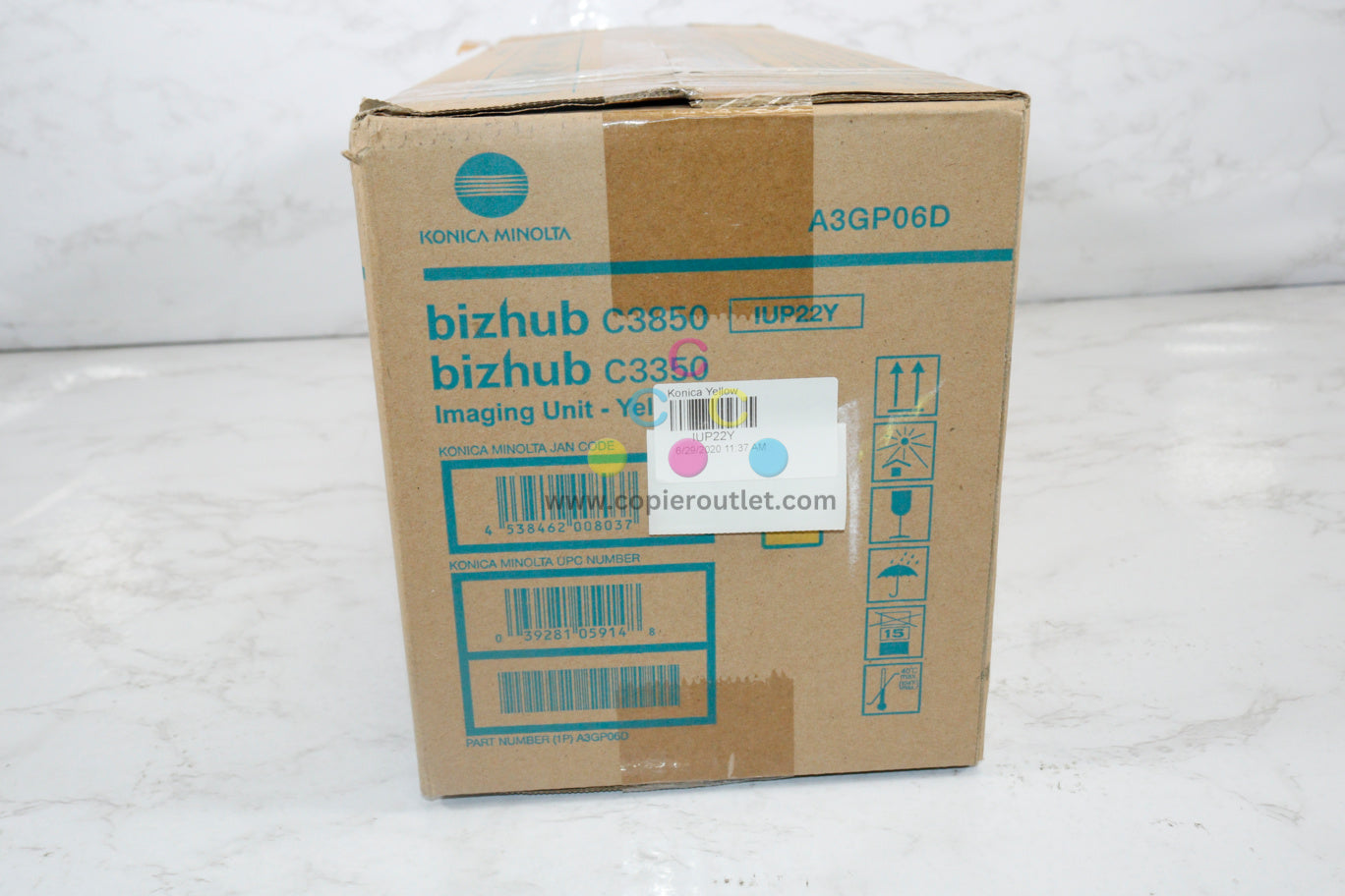 New OEM Konica Minolta bizhub C3850,C3350 Yellow Imaging Unit IUP22Y, A3GP06D