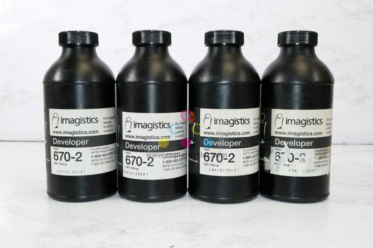 Lot Of 4 OEM imagistics im8130, im6530, Black Developer 670-2 (6702) Same Day Ship