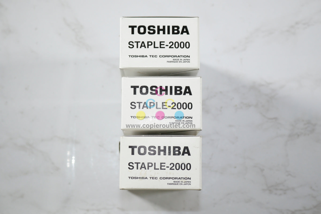 3 New OEM Toshiba E Studio 202L,230,232,2330C STAPLE-2000 Cartridges, NO.502C-T