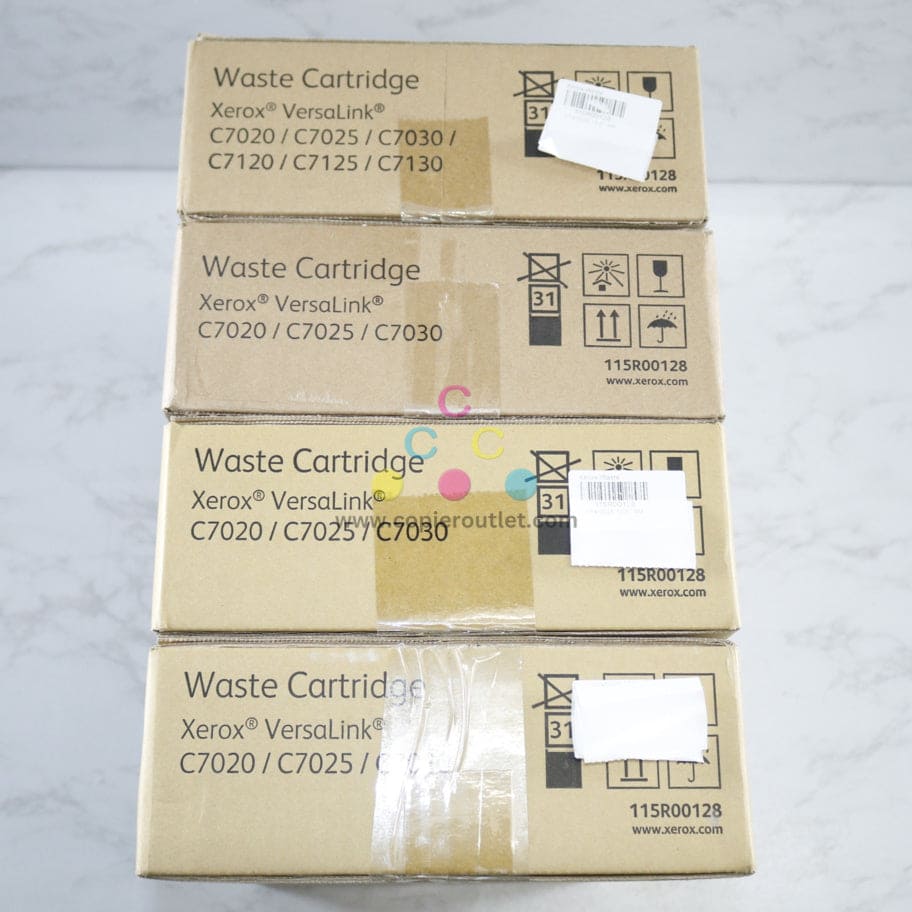 4 OEM Xerox VersaLink C7020,C7025,C7030,C7120 Waste Toner Containers 115R00128