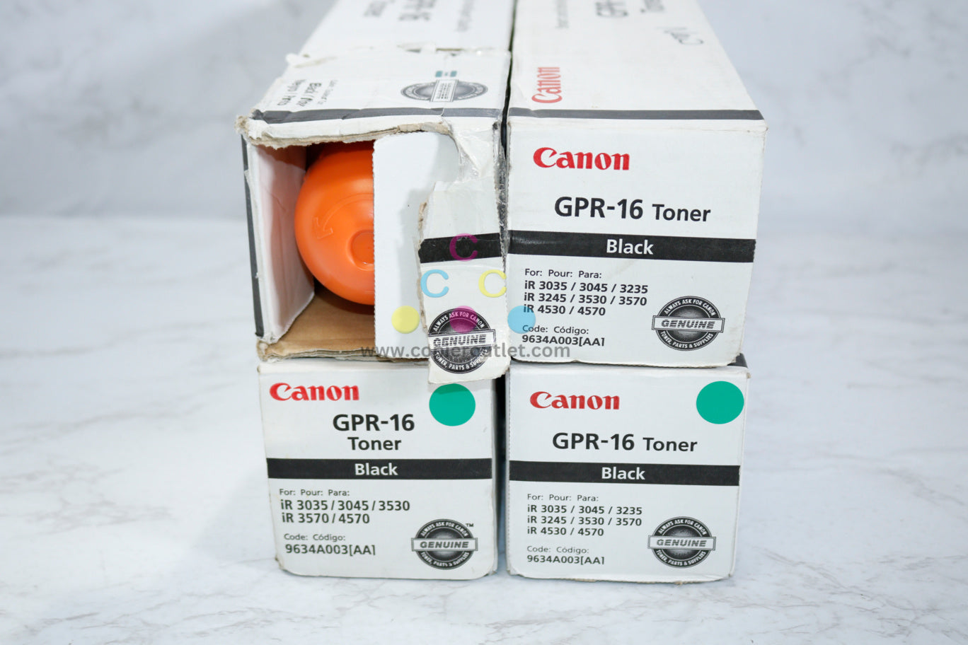 4 Open Box OEM Canon imageRUNNER 3035,3045,3235,3245,3530,3570 GPR-16 Toners