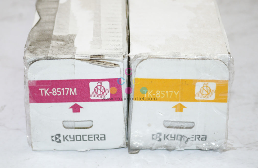2 OEM Kyocera TASKalfa 5052ci,5053ci,6052ci,6053ci MY Toners TK-8517M, TK-8517Y