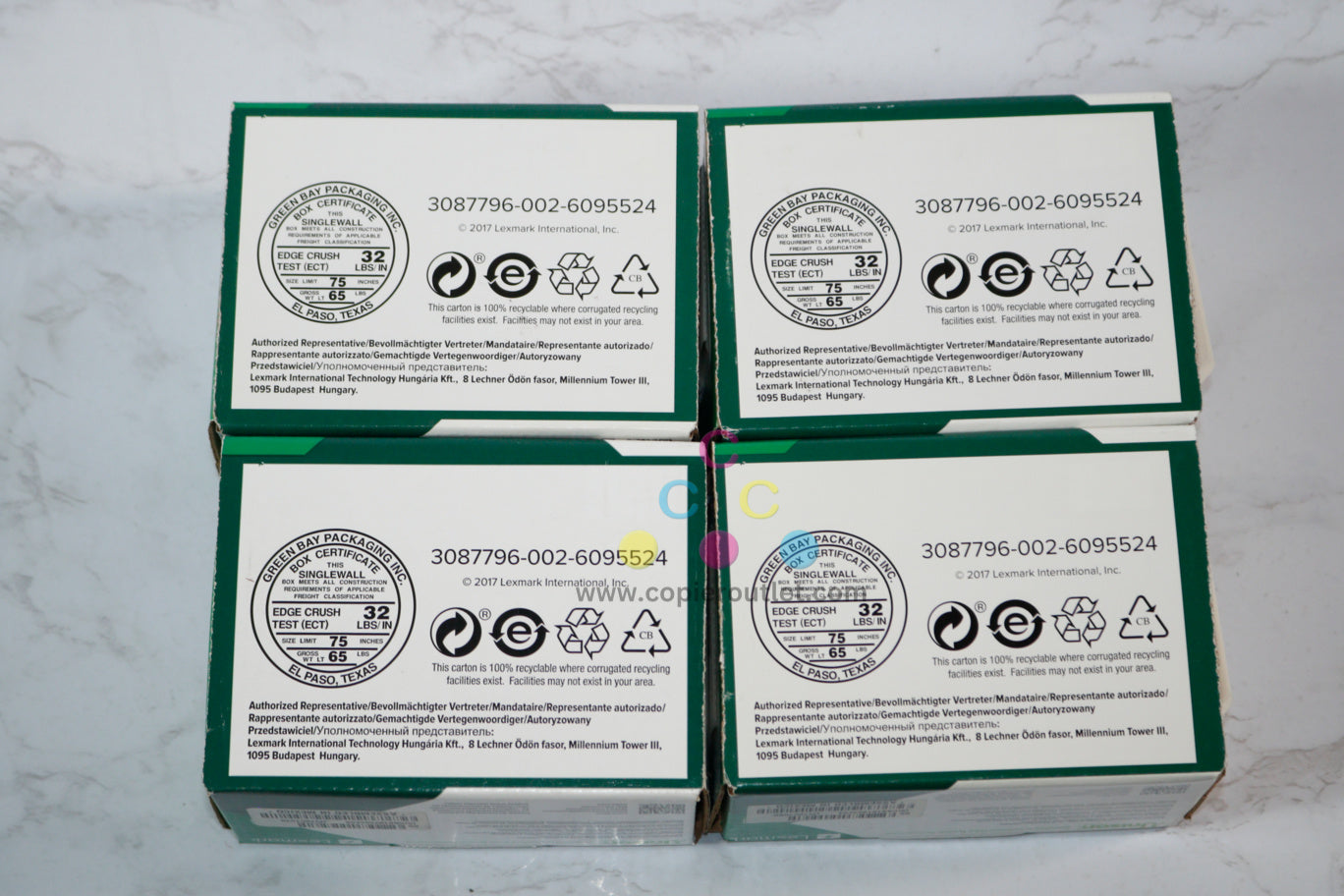 4 New OEM Lexmark CS310, CS410 CMYK Toners 70C10C0, 70C10M0, 70C10Y0, 70C10K0