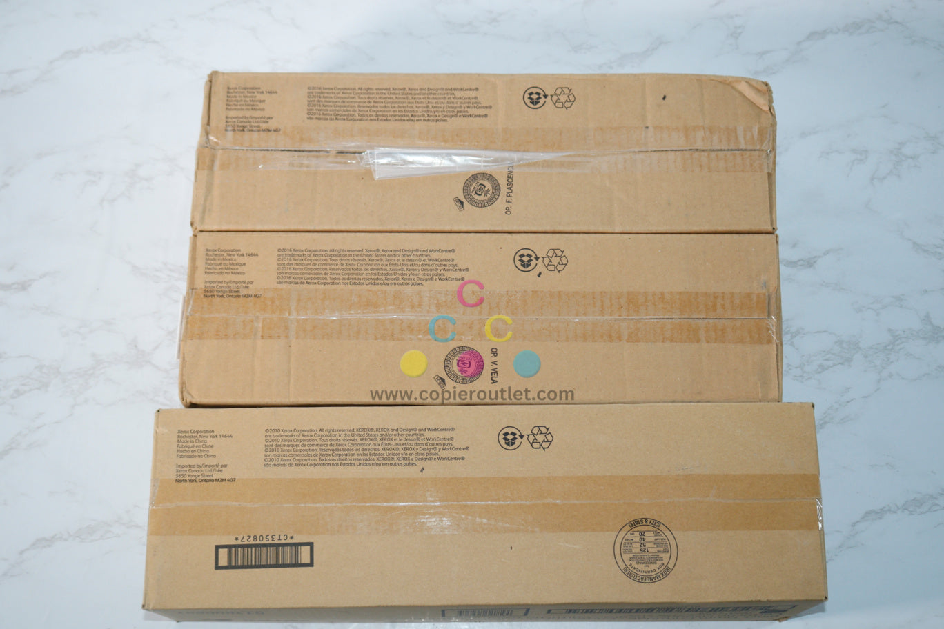 3 OEM Xerox WC 7120,7125,7220,7225 CMK Drum Cartridges 013R00657,13R00659,13R00660