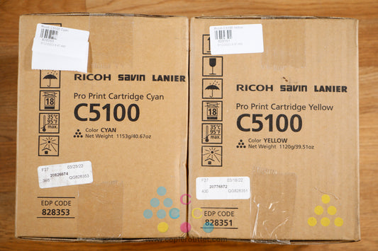 Genuine Ricoh C5100 CY Toner Cartridge Ricoh Pro C5100s C5110s Same Day Shipping