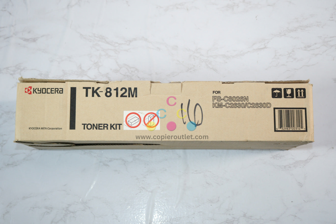 New OEM Kyocera FS-C8026N, KM-C2630D Magenta Toner Cartridge TK-812M ,TK812M