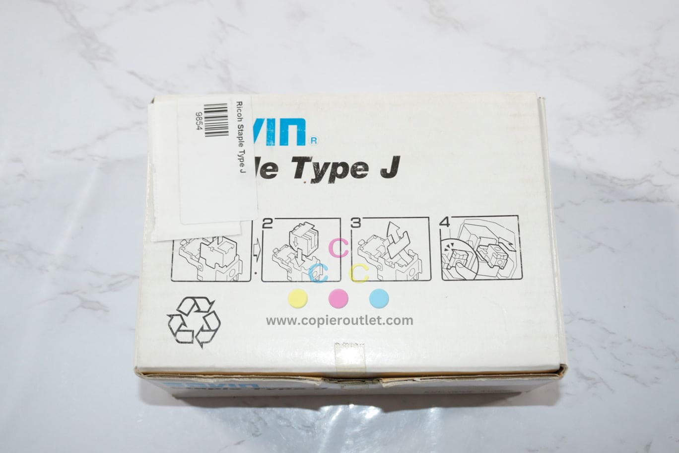 Open OEM Savin SR610, SR700, SR710 Type J Staple Cartridges 410599, 9854, 521R-SA
