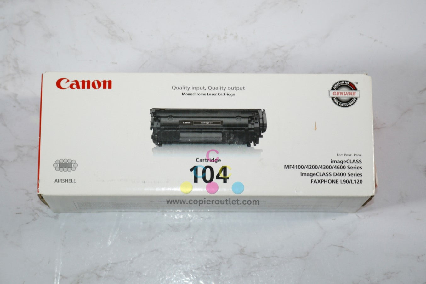 New OEM Canon L120,D420,MF4150d,MF4350d,MF4350d,MF4690 Black Toner Canon 104