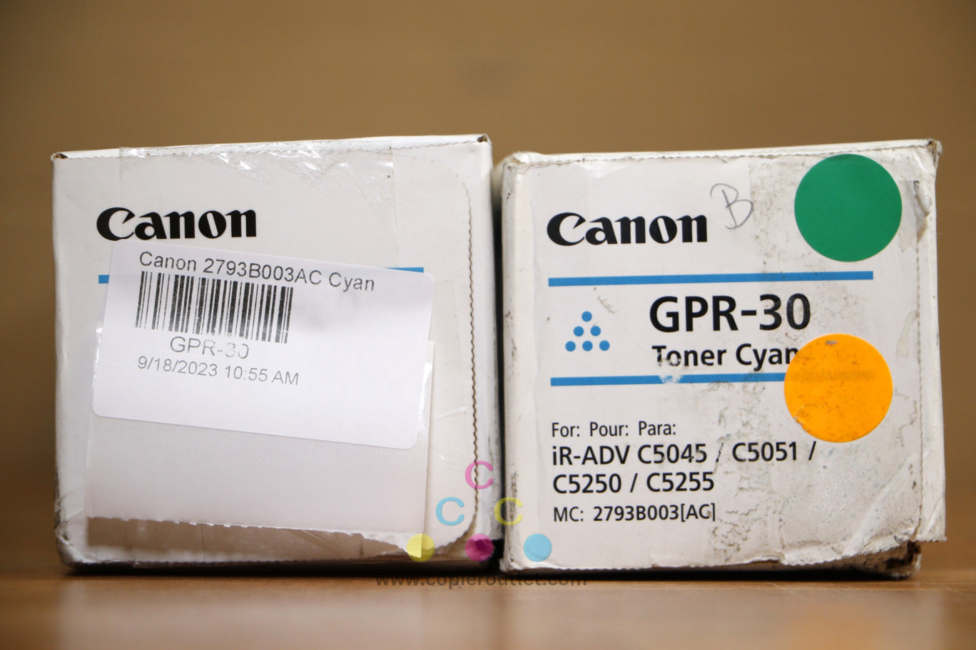 Cosmetic Canon GPR-30 2 Cyan Toner Cartridges iR ADV C5045 C5051 C5255 Same Day!