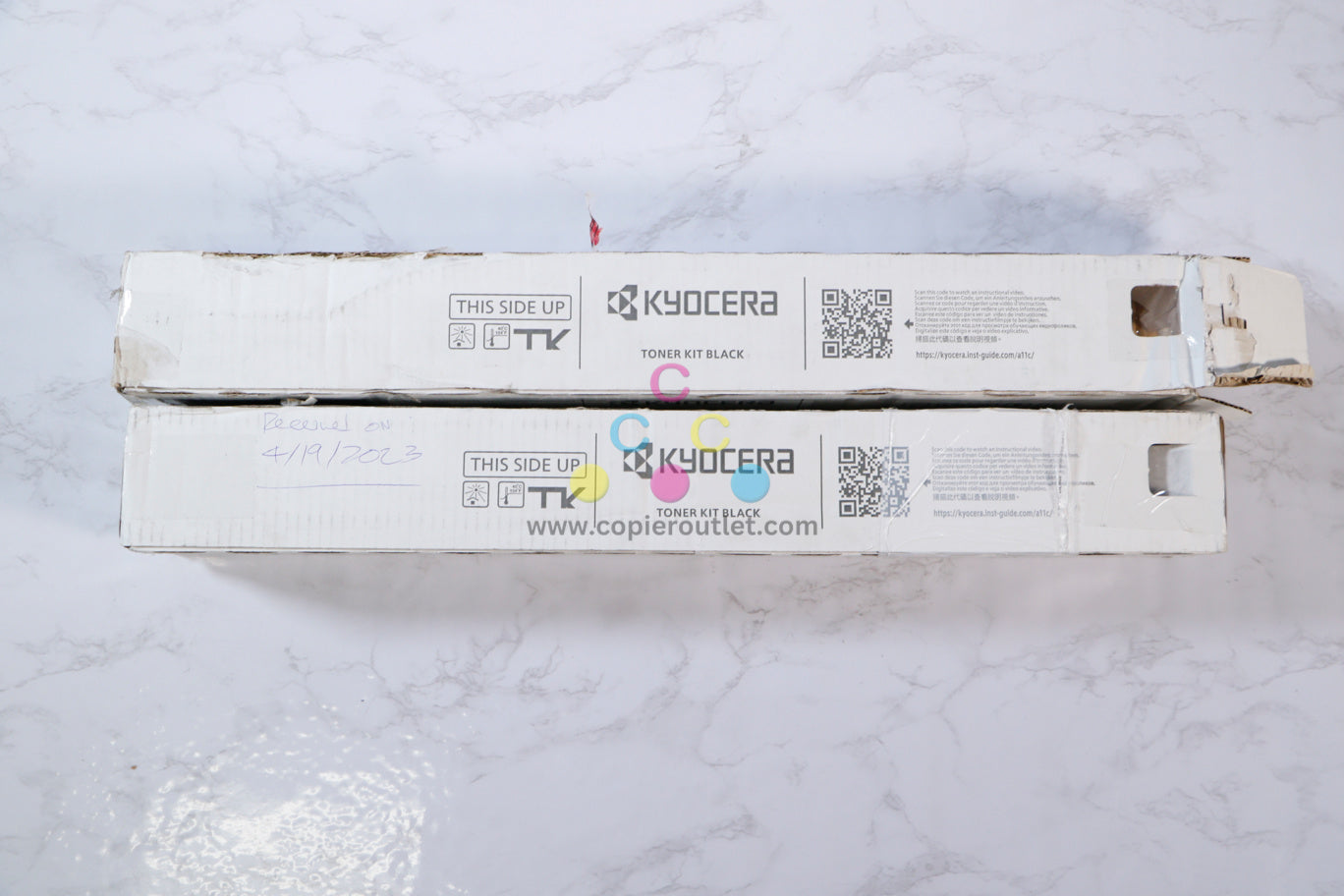 2 Kyocera TK-6327 K Toner Kit CS4002i/CS4003i/CS6003i ( 1 open, 1 Cosmetic)