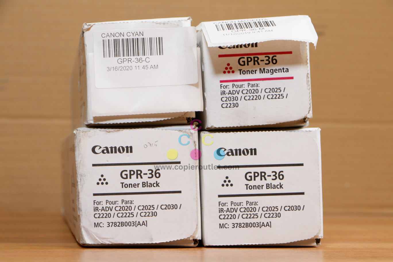 Cosmetic Canon GPR-36 CMKK Toner Carts iR C2020 C2025 C2030 C2220 C2225 C2230 !!